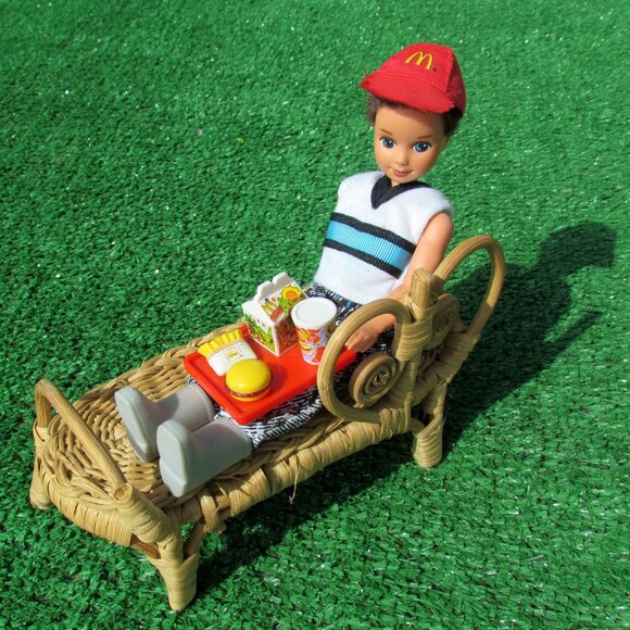 TODD DOLL + CAMP + CLOTHES: COWBOY, McDONALDS, PREPPY, 1990s BARBIE BROTHER, EUC - Picture 7 of 8